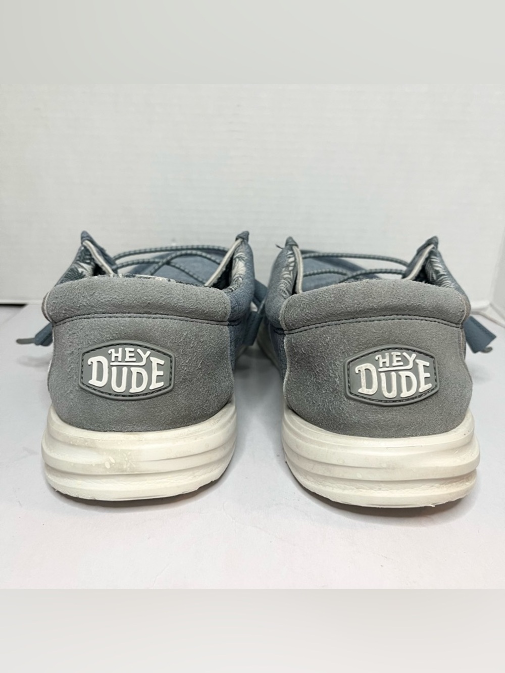 Hey Dude Wally H2O Overcast Men’s Slip on Water Shoes Size 12 Blue Grey - Picture 6 of 16